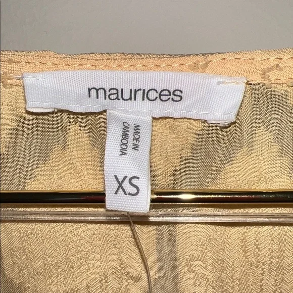 Maurices Yellow Boho Open Front Duster Tunic XS NWT Side Slits - Picture 11 of 11